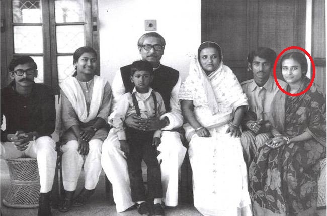 Sheikh Hasina with her family