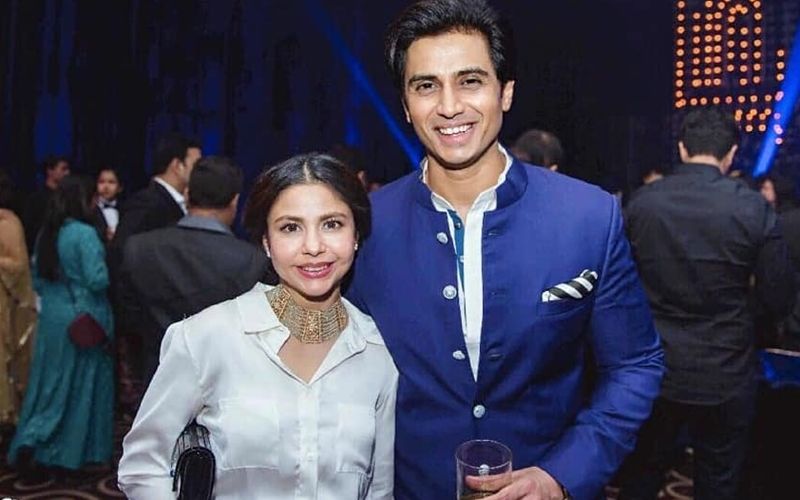 Shiv Pandit with his wife Ameira Punvani