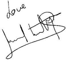 Sunil Shetty's signature