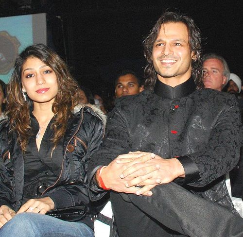 Vivek Oberoi with his sister