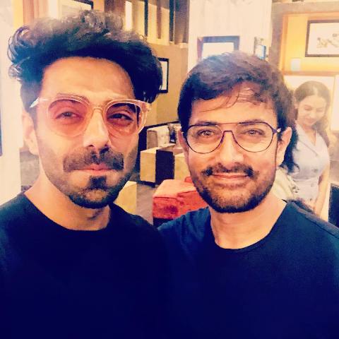 Aparshakti Khurana with Aamir Khan