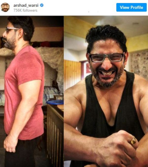 Arshad Warsi's Instagram post about his body transformation