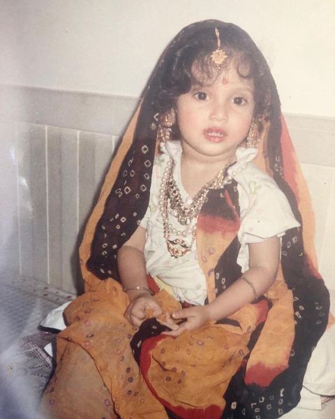 Bhumi Pednekar in her childhood