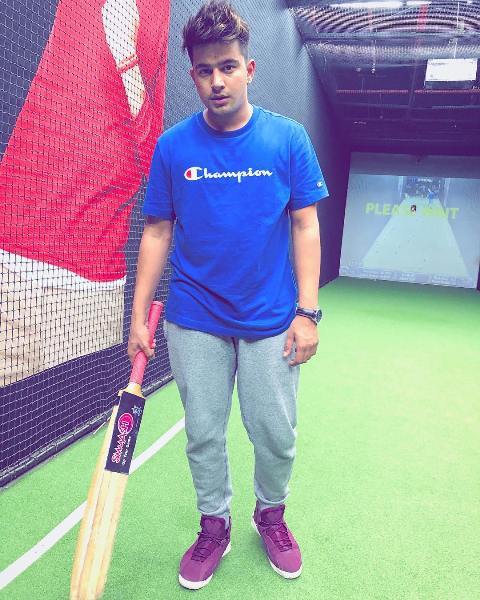 Jass Manak playing cricket