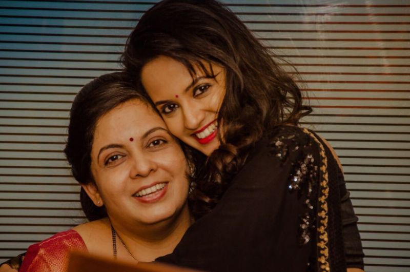 Ketaki Mategaonkar with her mother