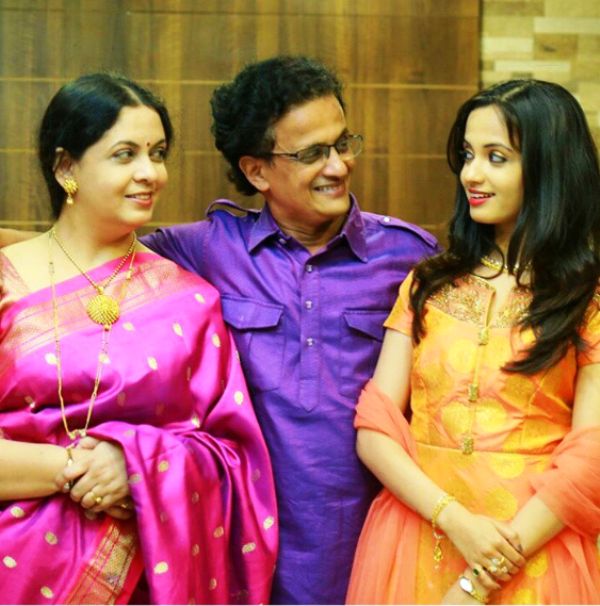Ketaki Mategaonkar with her parents