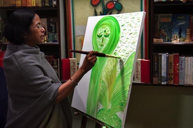 Mamata Banerjee is an avid painter