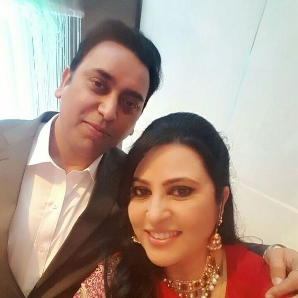 Nilu Kohli with her brother