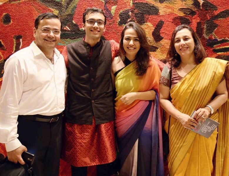 Ragini Tandan with her family