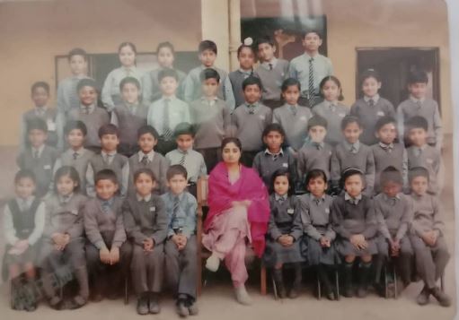 Ram Yashvardhan's school group photograph