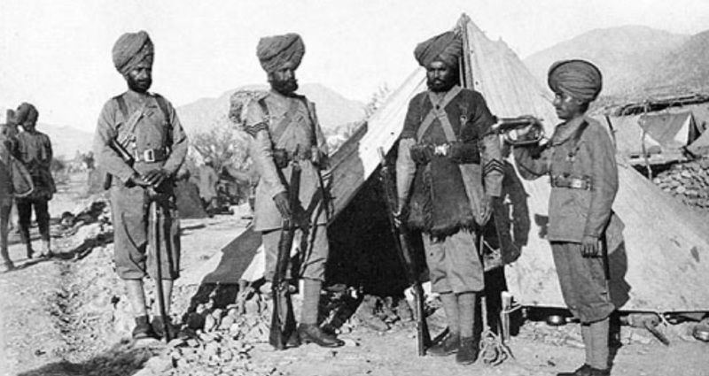 The 36th Sikhs Regiment Soldiers in 1896