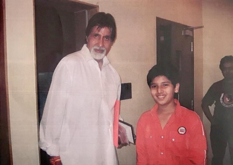 Armaan Malik And Amitabh Bachchan At The Recording Of Mere Buddy