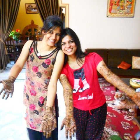 Asha Bhat with her sister