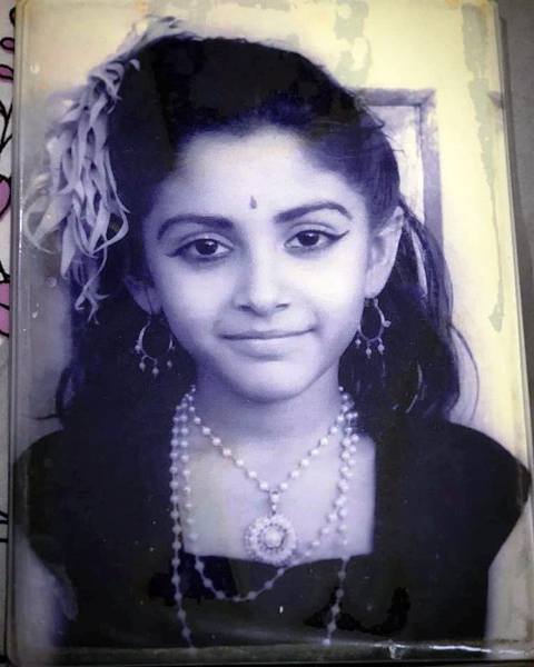Childhood photo of Jaya Prada