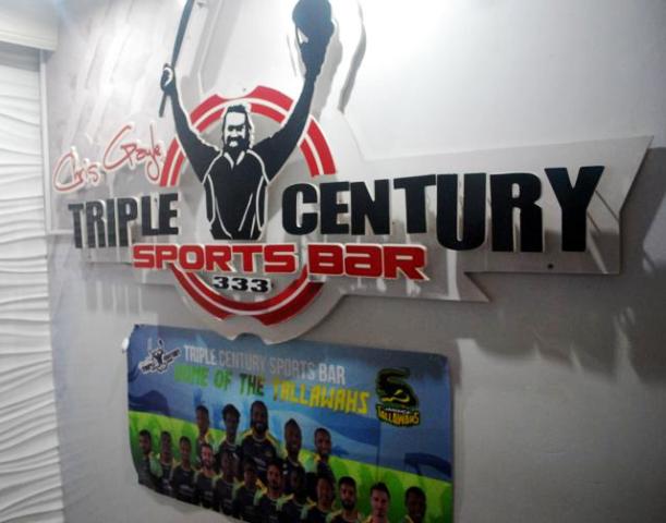 Chris Gayle Triple Century Sports Bar