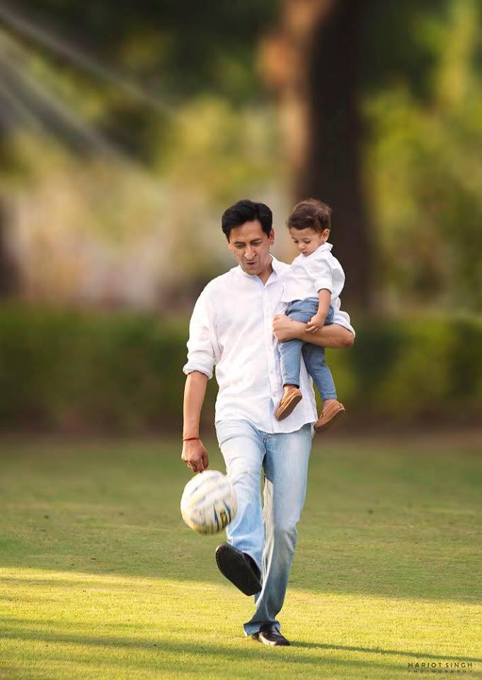 Deepak Rawat With His Son Divyansh