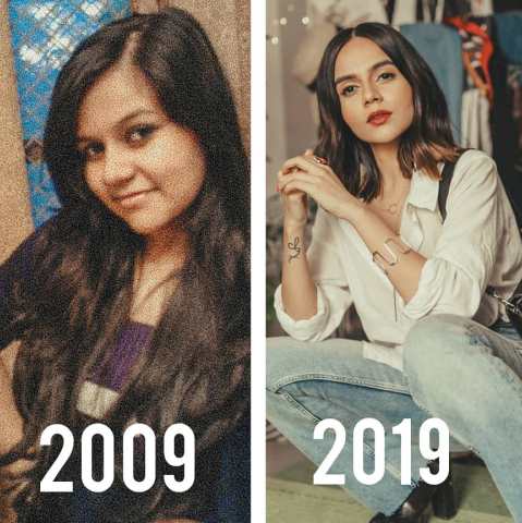 Komal Pandey then and now