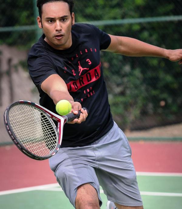 Mohammad Asaduddin Playing Tennis