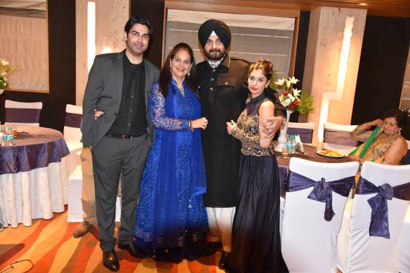 Navjot Kaur Sidhu with her family