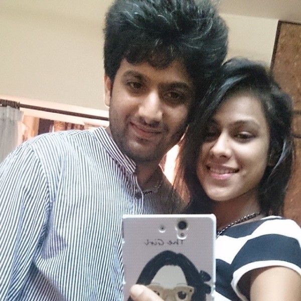 Nia Sharma with her brother