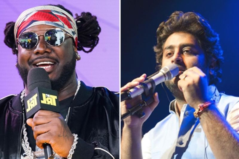 Rapper T-pain and Arijit Singh