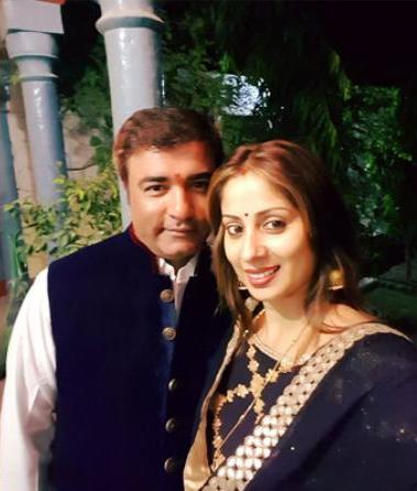 Sangeeta Ghosh with her husband