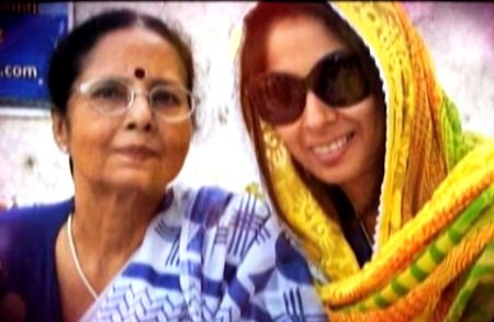 Sangeeta Ghosh with her mother