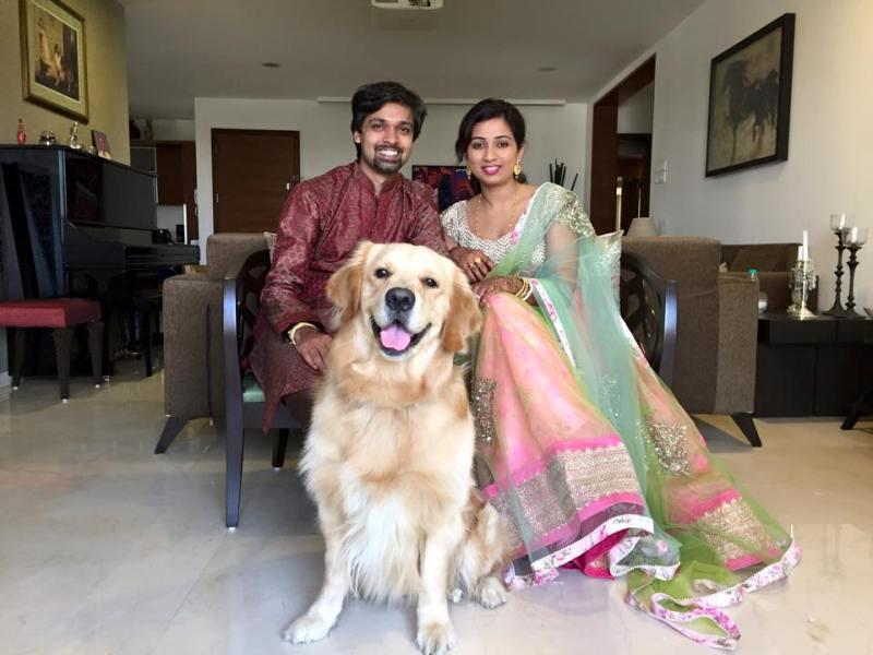 Shreya Ghoshal And Her Dog Sherlock
