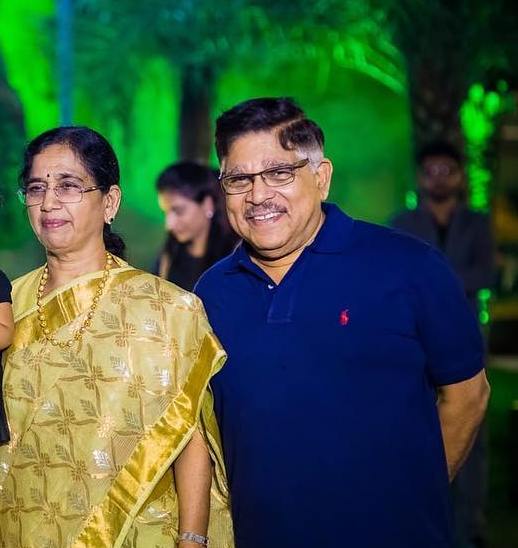 Sneha Reddy's father in law and mother in law