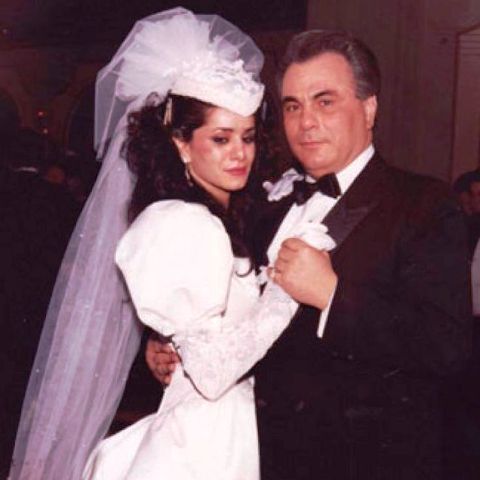 Victoria DiGiorgio with her then husband John Gotti
