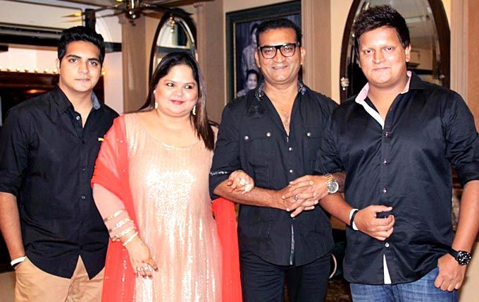 Abhijeet With His Wife And Sons Dhruv Abhijeet Bhattacharya and Jai Abhijeet Bhattacharya
