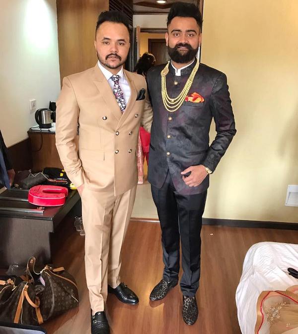 Amrit Maan with his brother