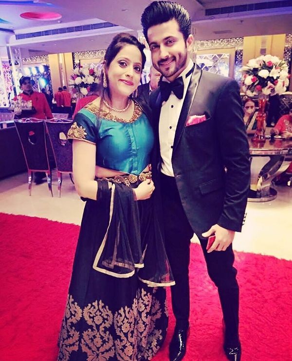 Dheeraj Dhooper with his sister