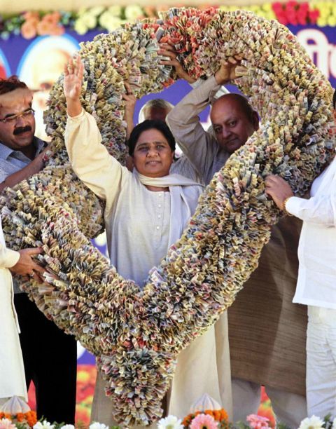 Garland over Mayawati