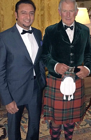 Gulshan Grover and Prince Charles at Dumfries House