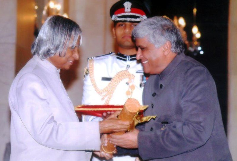 Javed Akhtar Receiving Padma Bhushan