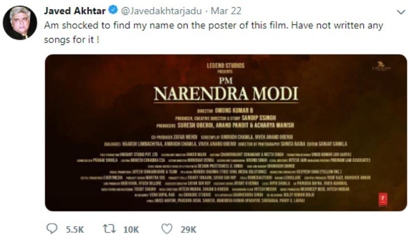 Javed Akhtar's Tweet On PM Narendra Modi