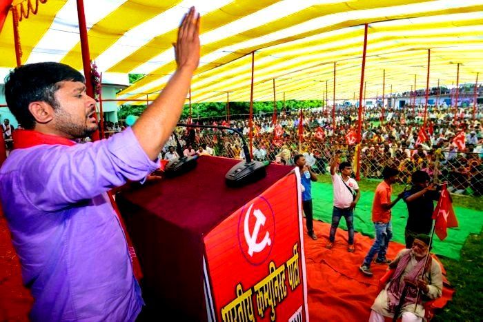 Kanhaiya Kumar Speaking At A CPI Rally