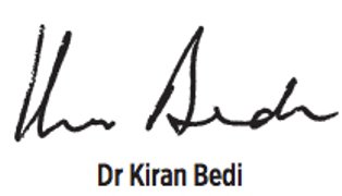 Kiran Bedi signature