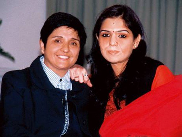 Kiran Bedi with her daughter