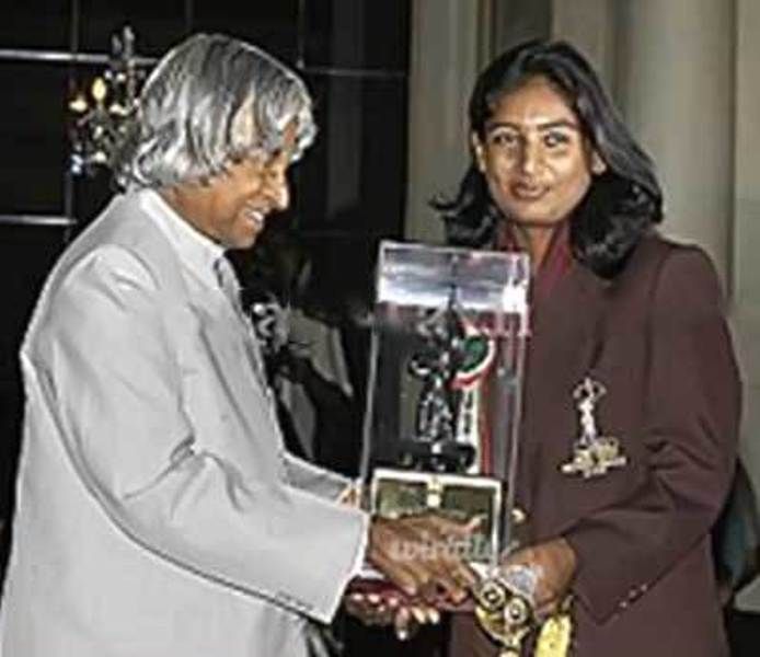 Mithali Raj Receiving Arjuna Award