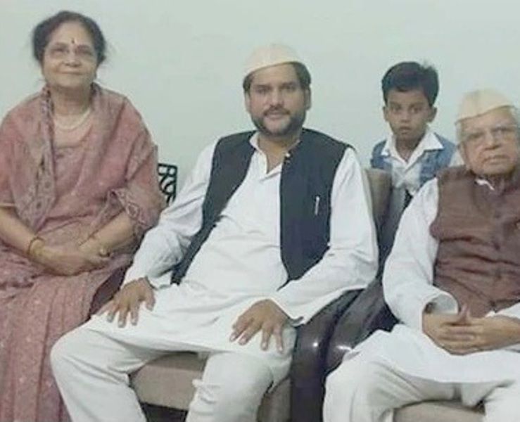 N. D. Tiwari, His Wife Ujjwala Tiwari And His Son Rohit Shekhar