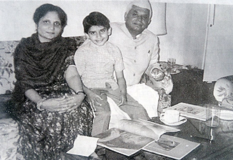 Old Picture of N. D. Tiwari With Ujjawala Tiwari And Their Son Rohit Shekhar