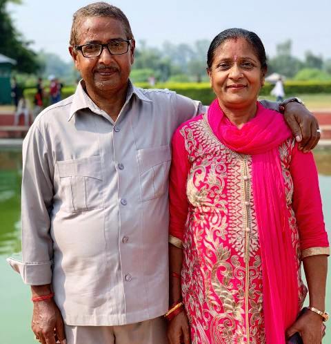 Parents of Sandeep Lamichhane