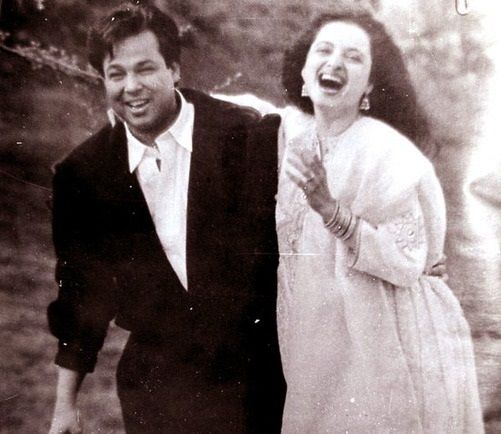 Rekha with ex-husband Late Mukesh Agarwal