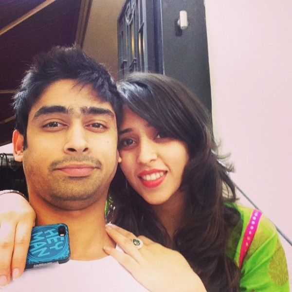 Ritika Sajdeh with her brother