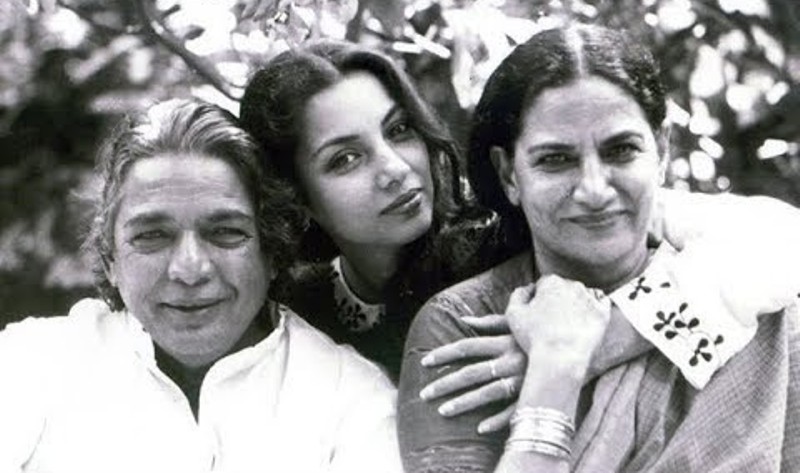 Shabana Azmi With Her Parents
