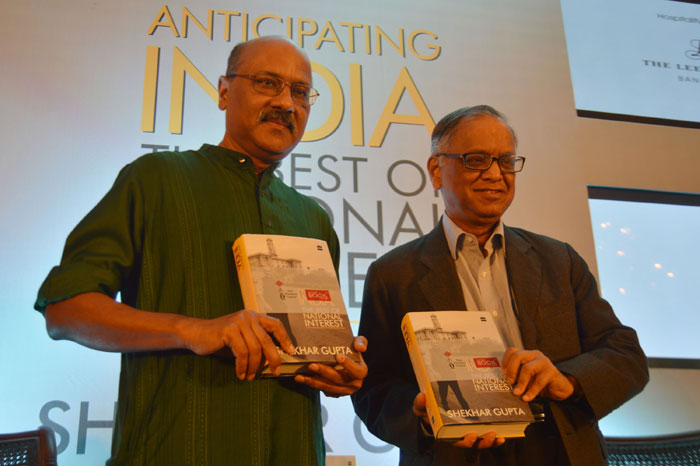 Shekhar Gupta At The Launch Of His Book Anticipating India