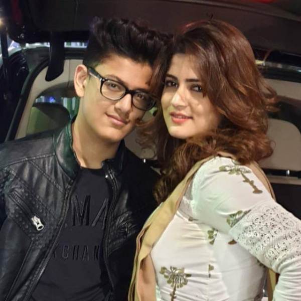Srabanti Chatterjee With Her Son Abhimanyu