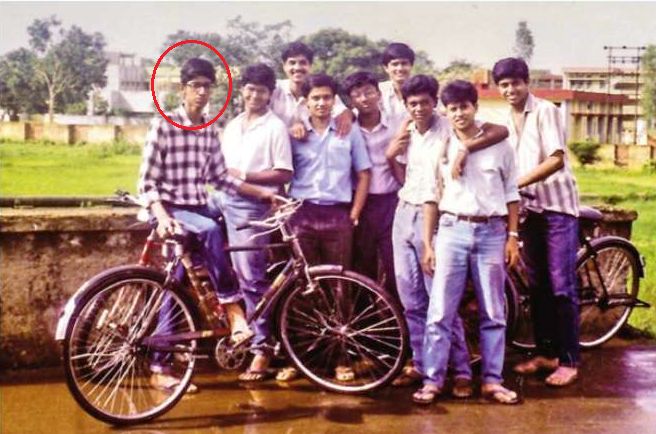 Sundar Pichai during his school days (in red circle)